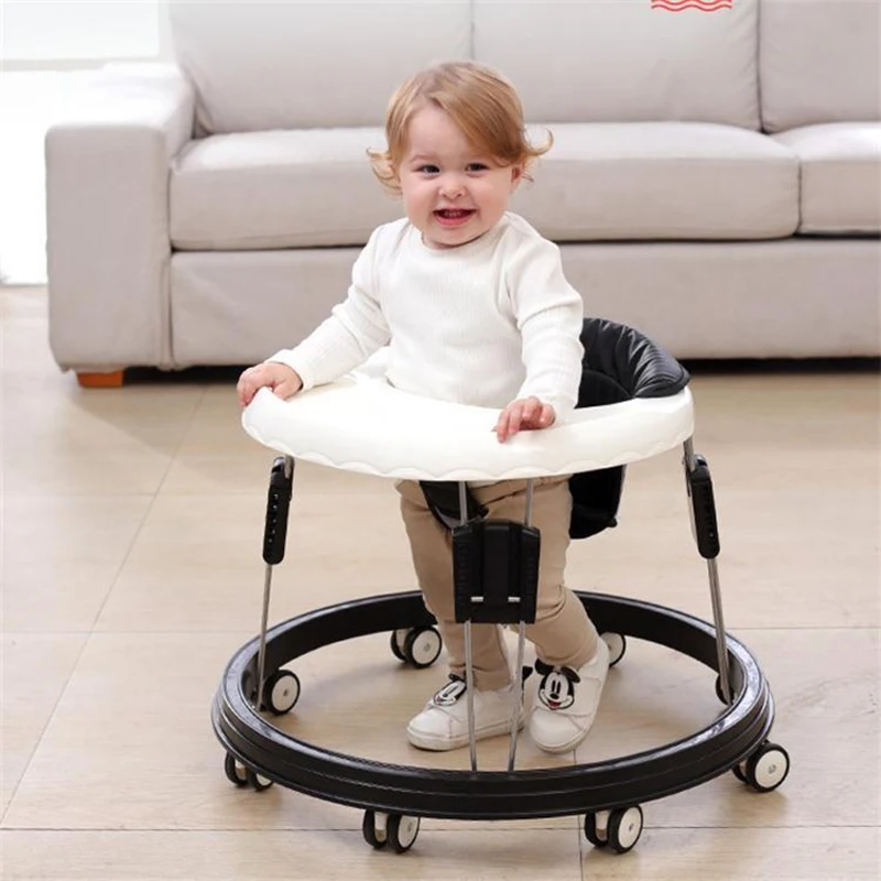 Walkers with Wheels Anti-rollover Folding Walkers Multi-function Seat Car  Car for Toddler