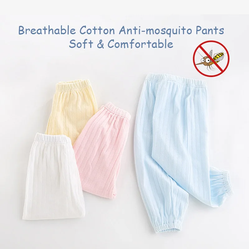 Summer Children's Anti-mosquito Pants Baby Breathable Cotton Bloomers Trousers Infant Air Conditioning Pants Fashion Trousers