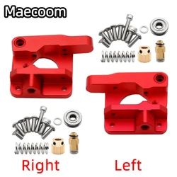 Tout le kit d'extrudeuse de Bowden en métal met à niveau la main droite CR-10 de filament de 1.75mm MK8 MK9 d'extrudeuse rouge pour l'imprimante 3D nuits en aluminium