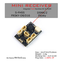 AEORC RX15X-E series Mini Micro RX 7CH Receiver Integrated 2S 7A brushless ESC With TELEM 1.00pin Connector Plug