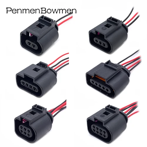 Imagen 1 del producto 1 Juego de 2 3 4 5 6 8 10 14 pines 1,5 MM conectores de Cable eléctrico de bocina de bobina automática enchufe de arnés de cables hembra 1J 0973702 1J 0973703