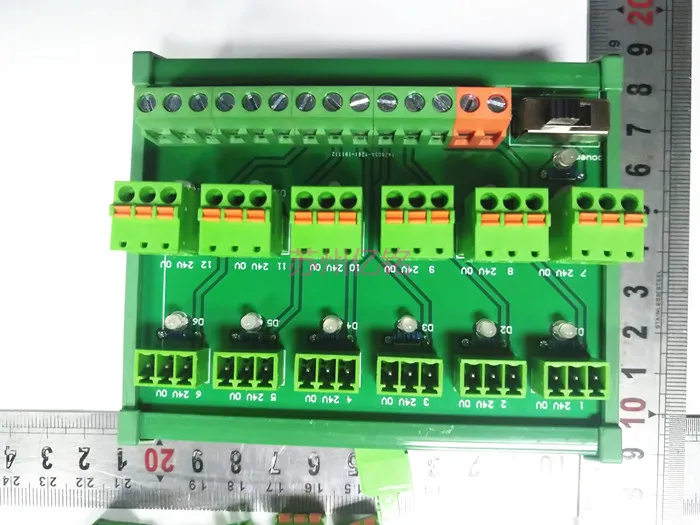 PLC12 قناة 2-سلك 3-سلك NPN-PNP العالمي المدخلات IO الكهروضوئي القرب التبديل الاستشعار محطة كتلة