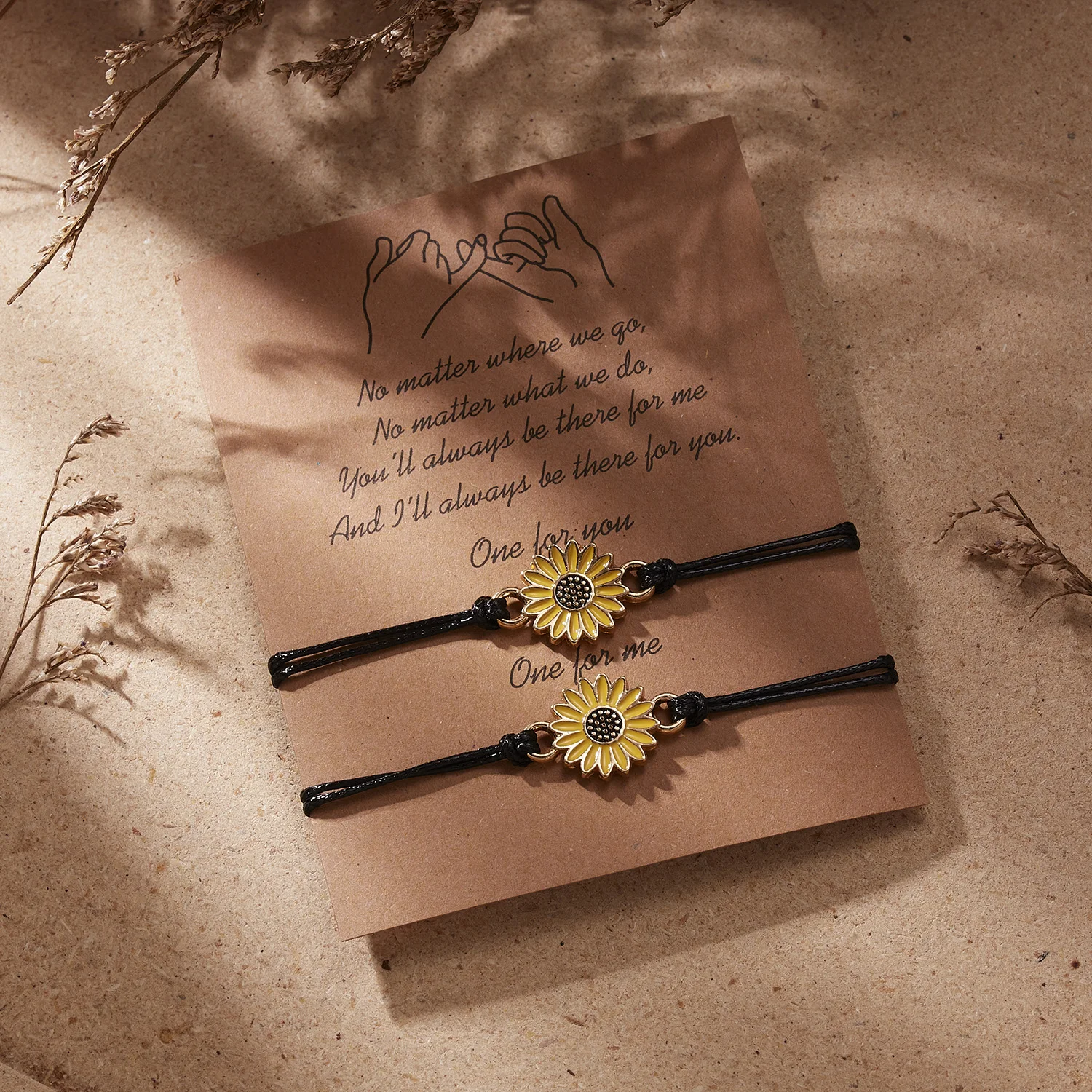 2 teile/satz Charme Paar Freundschaft Armband Liebe Herz Daisy Vulkanischen Stein Perle Armreifen Armband Für Frauen Männer Glück Merk Schmuck – Detail 17