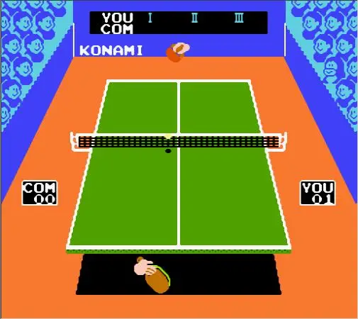 Konami's Ping Pong(FDS) Game Cartridge for NES/FC Console