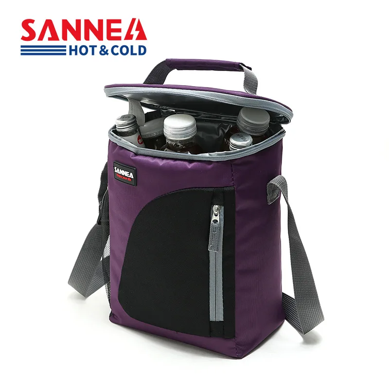 SANNE-bolsa térmica de hielo para el trabajo para adultos, paquete de almacenamiento de Picnic, aislante, portátil, para el almuerzo escolar, 9L