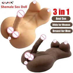 Shemale Sex Doll Toy for Adults Women Male Dildo Penis Fake Pussy Lesbian Gay Man Masturbation Intimate Goods Sexy Shop Products