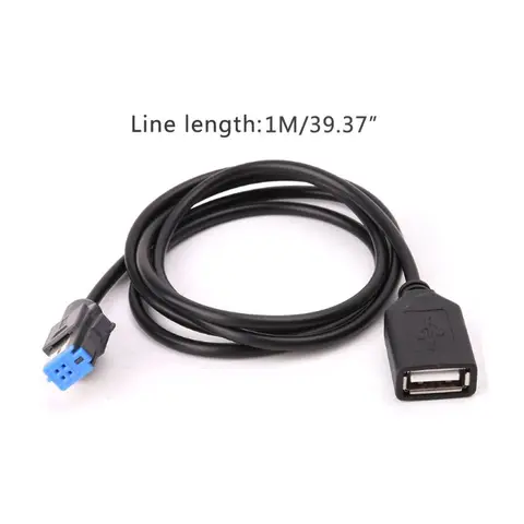 4-контактный шнур USB Кабельный адаптер удлинитель для автомагнитолы nissan Teana Qashqai