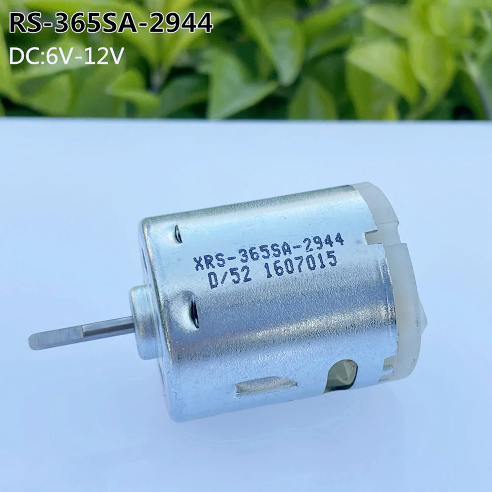 DC 6V-12V Micro 365 Motor D-shaft Plug-in Conductive RF-365-2944 High Speed 23500RPM for Toy Car Boat Model Electric Tool