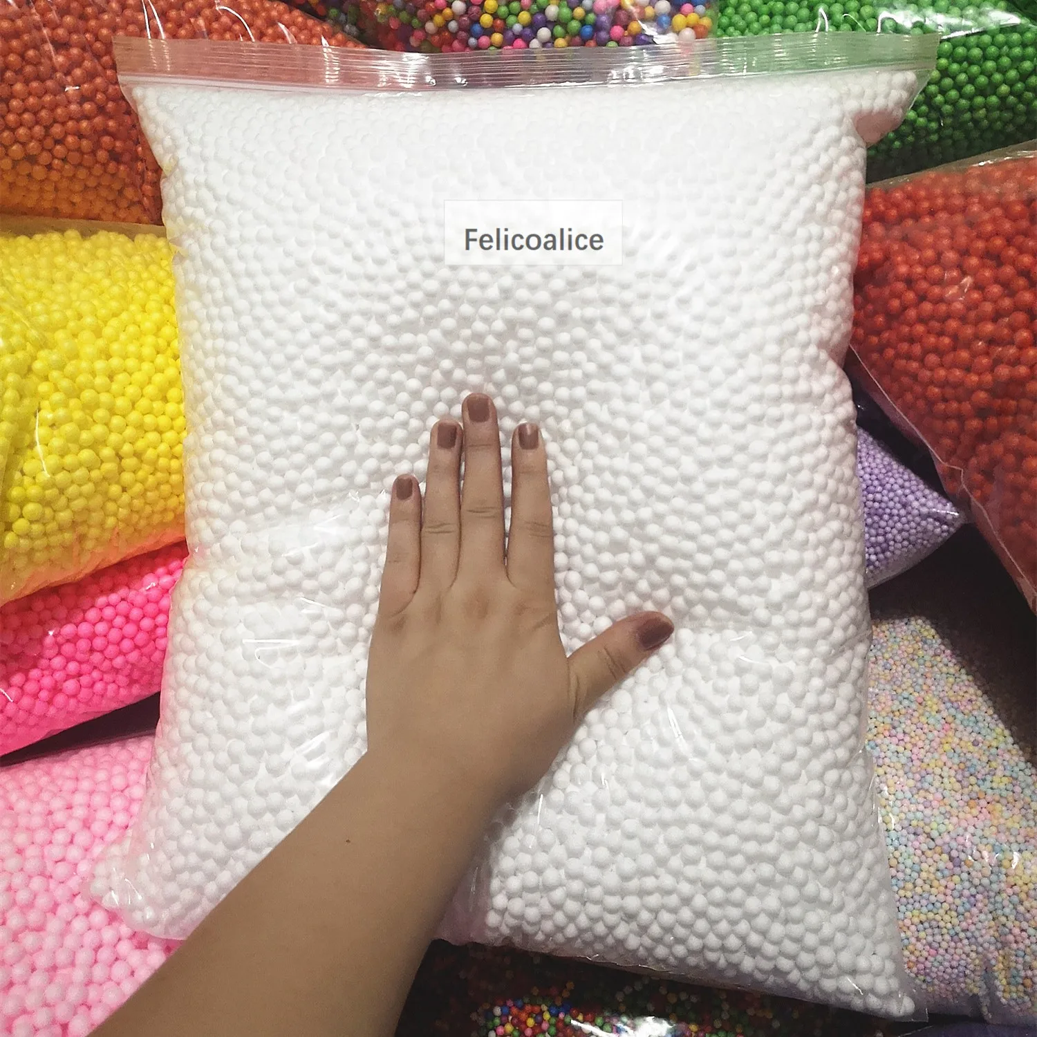 12L White Styrofoam Foam Balls for Bean Bag Bed Sleeping Pillow Chair Sofa Beds Filler 7-9mm