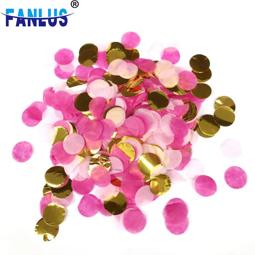 10 g/borsa coriandoli farciti decorazione rosa primo compleanno Confetti per palla decorazioni compleanno bambino Baby Shower favori forniture