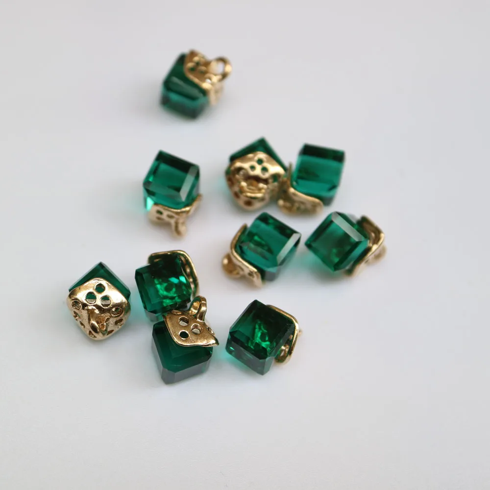 10 Stück Feine Strass-Kristallknöpfe in 12 Farben, Strassknöpfe für Kleidung, Dekorative Schmuck-Accessoires, Anhänger – Detail 13