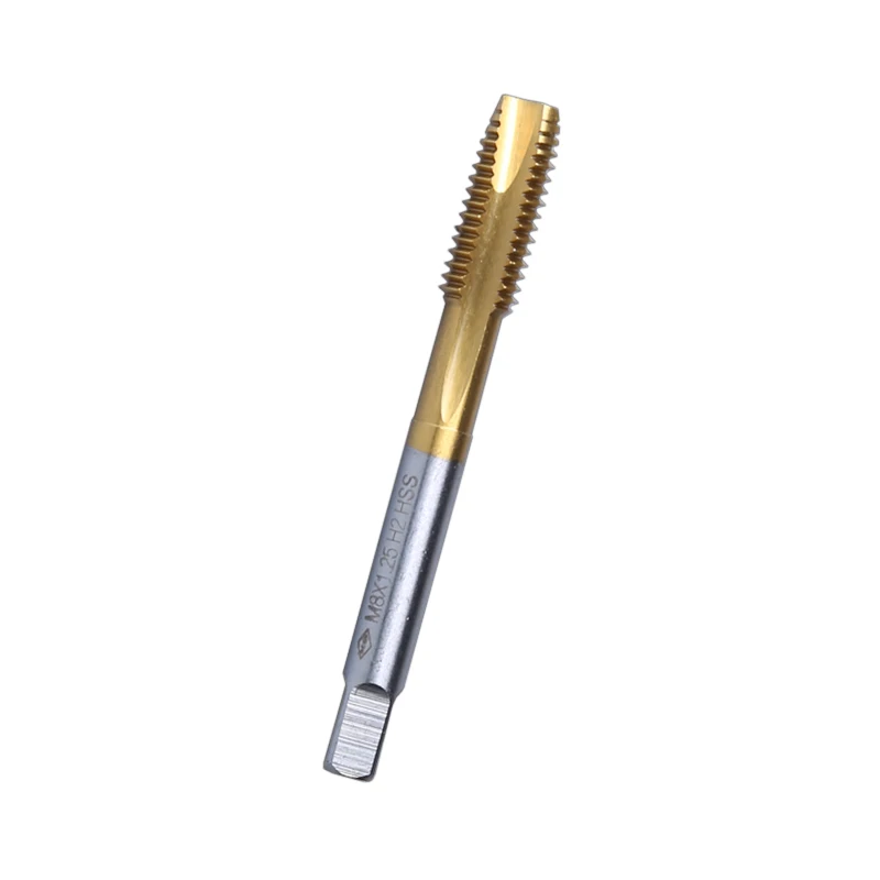 Grifos de máquina de acero de alta velocidad, M3, M4, M5, M6, M8, M16, con punta de tornillo chapada en titanio
