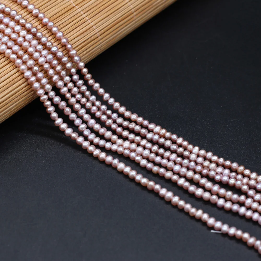 

Natural Freshwater Pearl Small Pearls Beads for DIY Jewelry Making Necklaces Bracelets Earrings 36cm/strand Beads Size 3-4mm