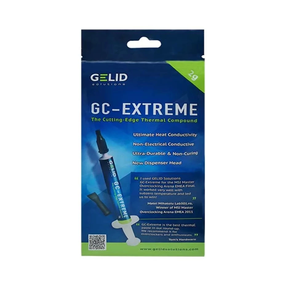 Силиконовая смазка GELID GC-EXTREME 1 г/2 г/3,5 г/10 г, теплопроводность 8,5 Вт/мК для графической карты процессора, силиконовая смазка