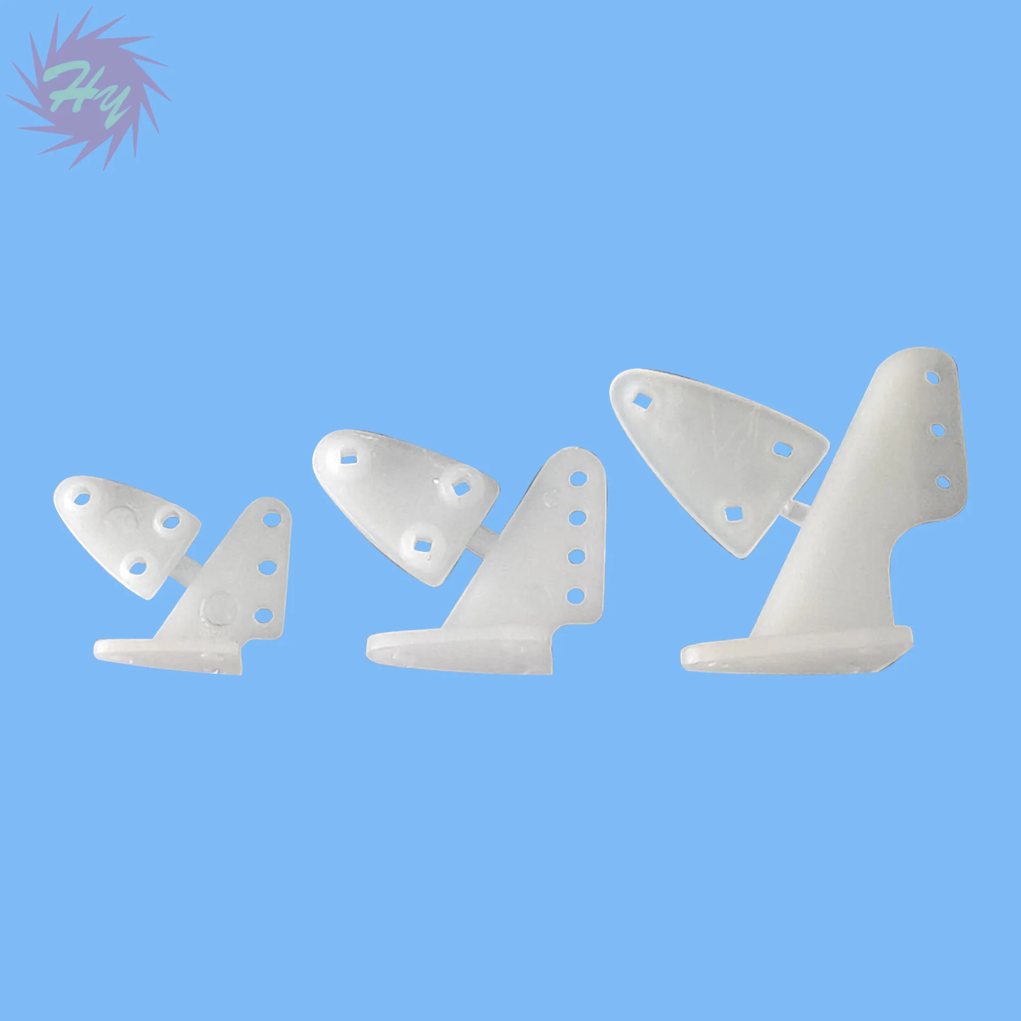 

10 Pcs Nylon Pin Horn/ Zip Horns Without Screws 3 Hole/4 Hole RC Airplanes Parts Electric Planes Foam Model Accessories