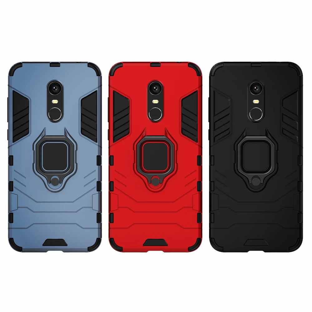 Phone Holder Finger Ring Case For Xiaomi Redmi 5 Plus Magnetic Armor Cover on the for Xiomi Redmi 5 plus 5plus Funda Capa Coque