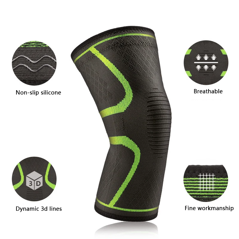 Athletics Knee Compression Sleeve Support for Running Jogging Sports Brace for Joint Pain Relief Arthritis Injury Recovery