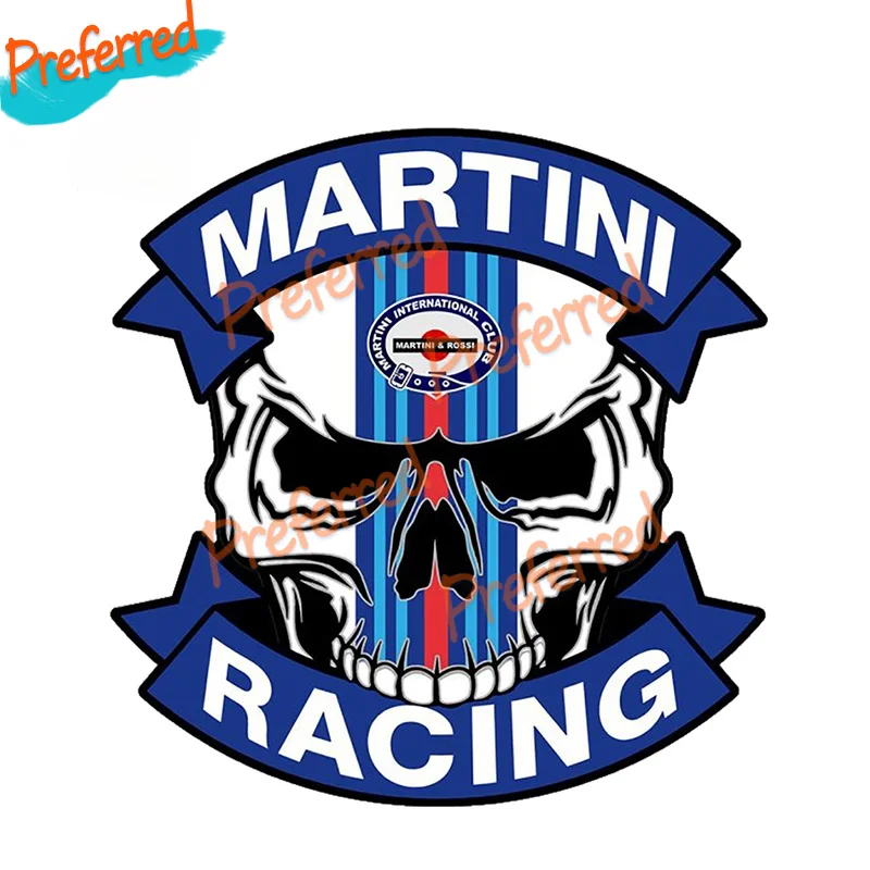 High Quality Funny RACING Skull Decal Motocross Racing Laptop Helmet Trunk Wall Vinyl Car Sticker Die Cutting