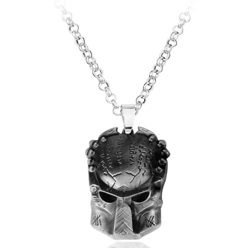 Movie Alien Necklace Predator AVP Alien Queen Pendant Vintage Goth Horror Necklace For Men Fashion Jewelry Accessories