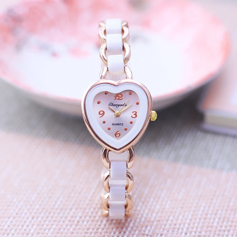 chaoyada famous brand lady women fashion Imitation ceramic Hand catenary wristwatch girls thin beauty holiday gifts watches