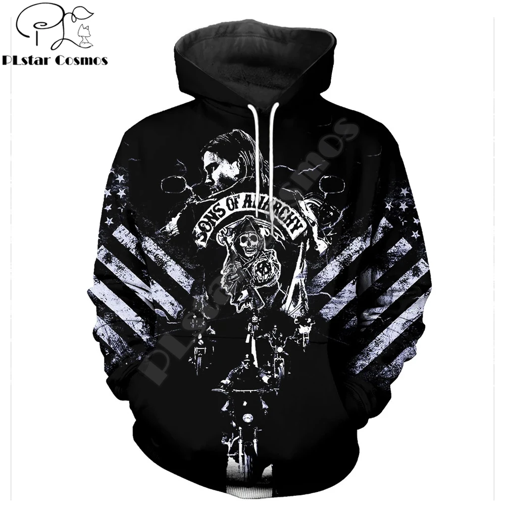 

2019 New Fashion hoodies 3D All Over Printed Son of Anarchy Cosplay Costume Men&Women streetwear Hoodie sudadera hombre