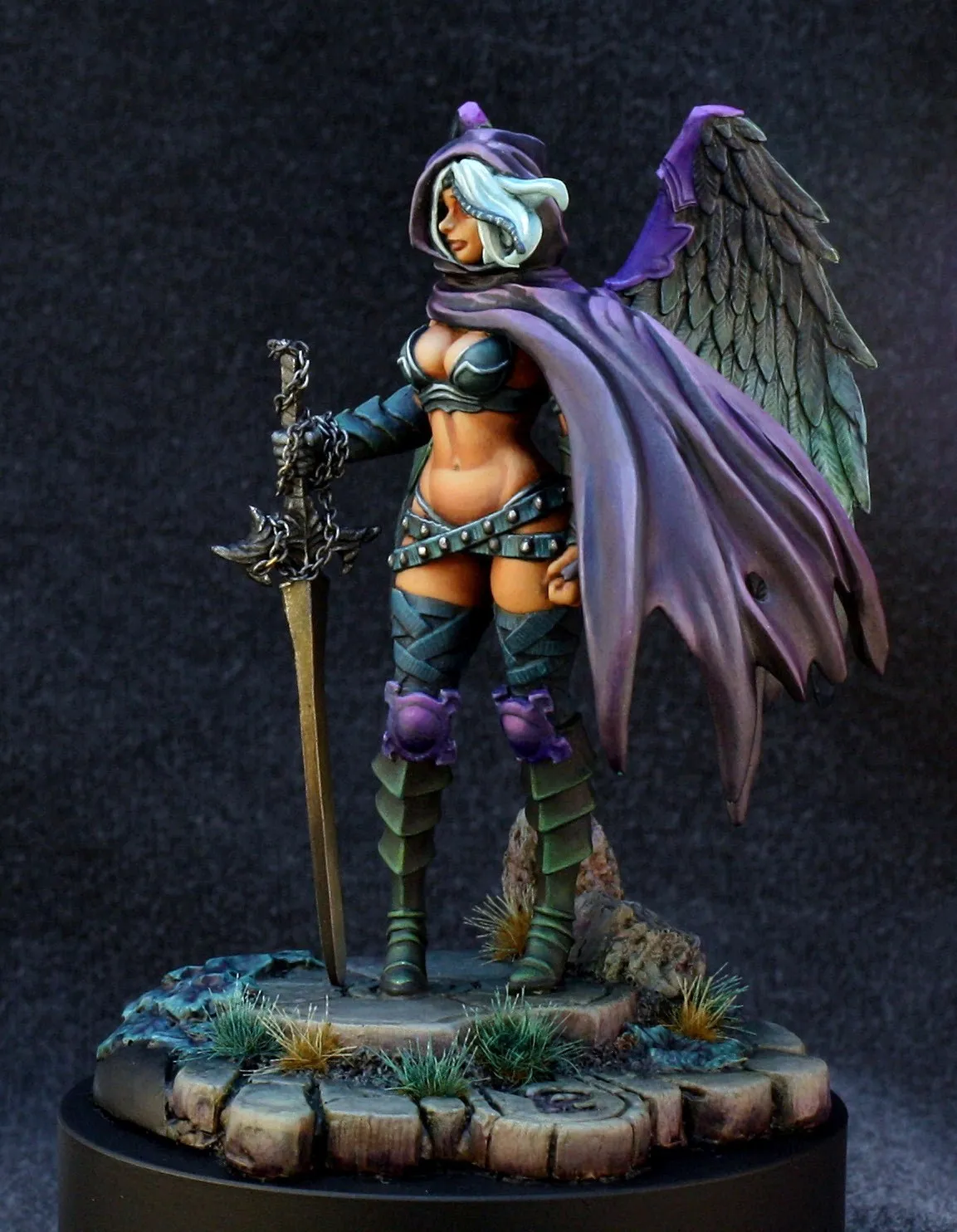 30 mm Resin Figure model kits King-dom death Pinup Twilight Knight Unassembled and unpaint