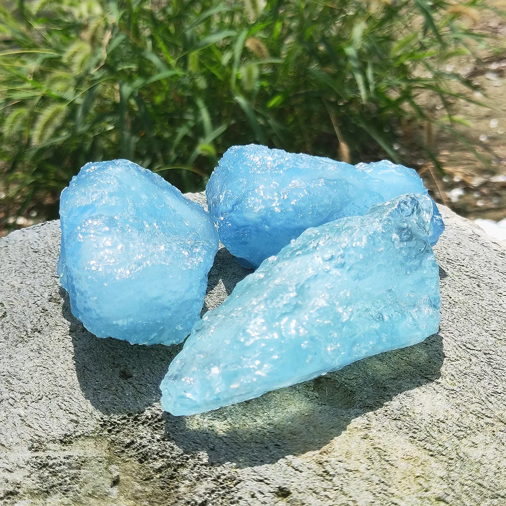 

140g Natural Raw Aquamarine Crystal Mineral AQuamarln Quartz Rough Gem Stone Healing 1pcs