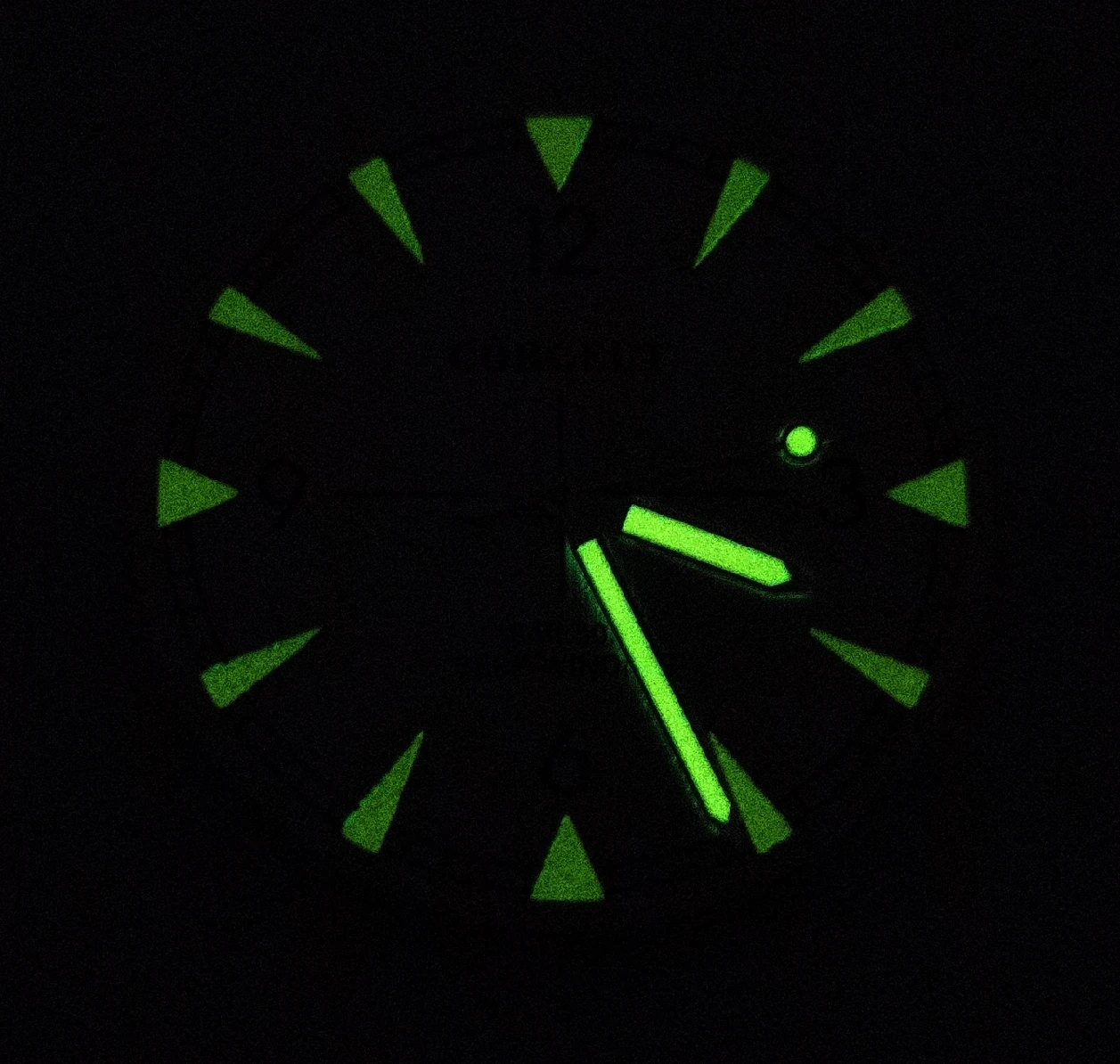 Watch Part 33.5MM Green Night Light Dial Add Hands Fit NH35 Automatic Movement