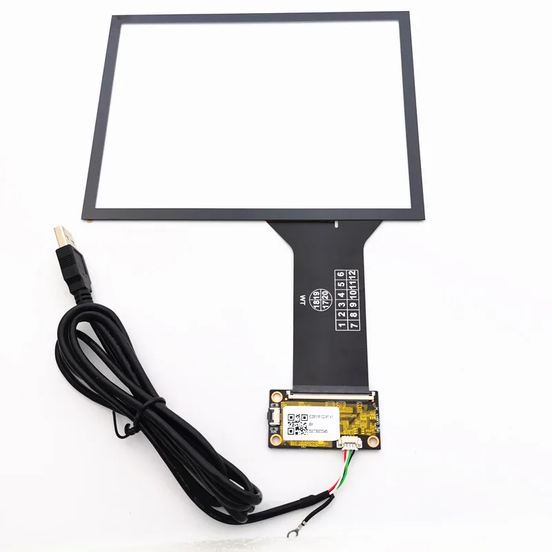 8 inch 10 Point touch Capacitive Touch Screen Kit Set USB for Raspberry Pi 3 Auto Car Display Android,USB plug and play