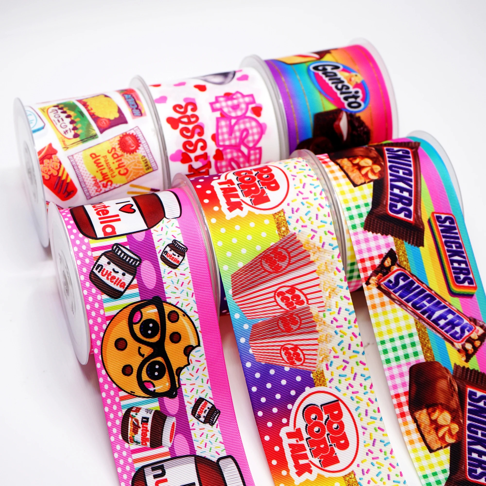 Cartoon Grosgrain/Satin Ribbon Foods Printed Ribbon For Crafts Decoration Bow 10Yards 25303