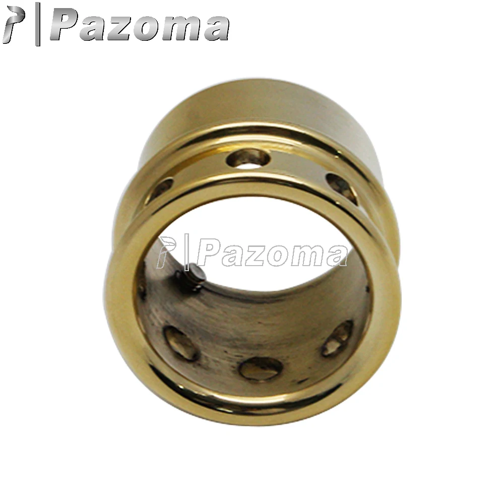 ทองเหลืองเจาะรถจักรยานยนต์ท่อไอเสียท่อเคล็ดลับ 1.75 "2" 2.25 "2.5" ท่อไอเสียท่อไอเสียสําหรับโรงเรียนเก่า Bobber Chopper