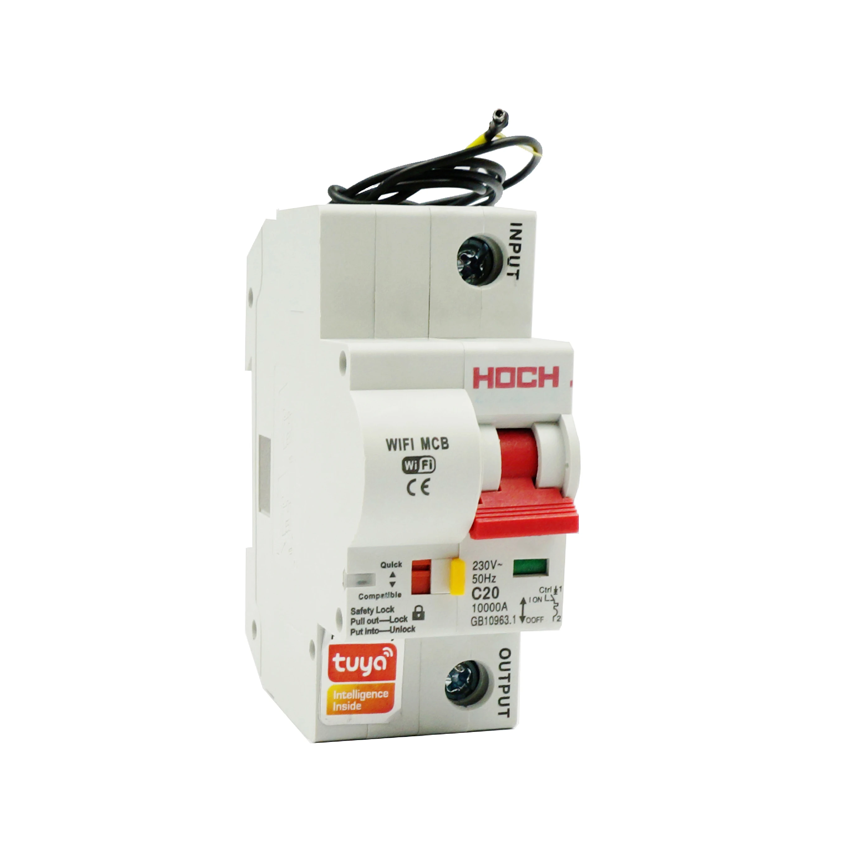 HOCH ZJSB Tuya WIFI Circuit Breaker Smart Life Timer Remote Control 1-4P Intelligent Wireless Switch Factory Free Shipping