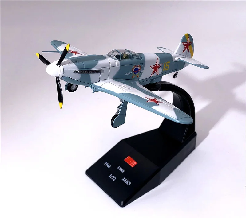 

Special Offer 1:72 Soviet Red Army in World War II JAK3 Simulated Alloy Fighter Model Ornament Collection