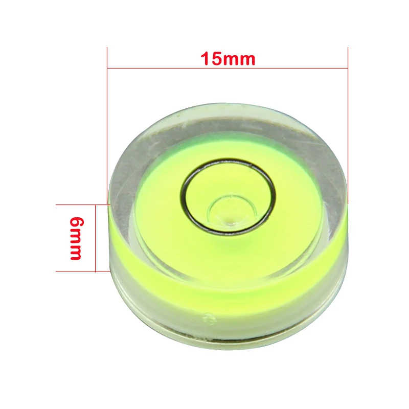 Acrylic Horizontal Bubble Portable Level Bubble High Precision Horizontal Bead (100pieces/Lot) Size 15*6mm