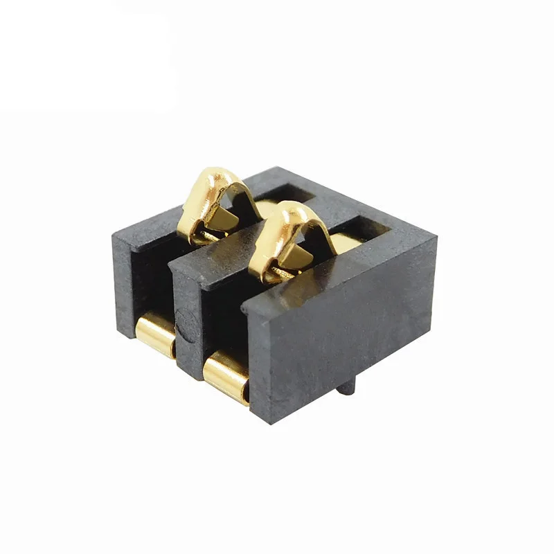 5pcs Spring Compression Contact 4.25/4.0mm Pitch 2 Pin Female Male Connector Surface Mount Battery Connectors Reflow Solder PCB