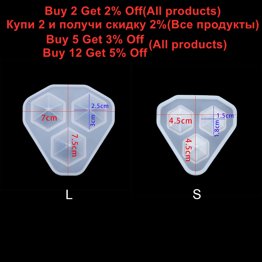 Diamond Pendant Silicone Mold for DIY Resin Crafts