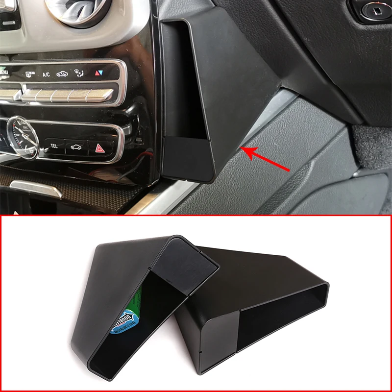 

Car Central Control Storage Box Trims Phone Card Holder Cover Kit For Mercedes Benz G Class W463 2019-2020 Interior Accessories