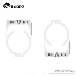 Bykski B-CT50-RB-V2/B-CT60-RB Acrylic Anti-drop Fastener Buckle For Reservoir Cylindrical Water Tank Bracket 50/60mm Diameter