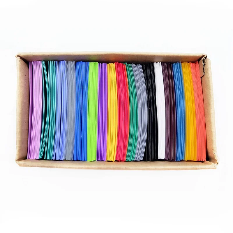 Cinta de película para batería de 20/500 piezas 18650, Tubo termorretráctil de PVC, tubo de manga retráctil precortado, cubierta de tubo de