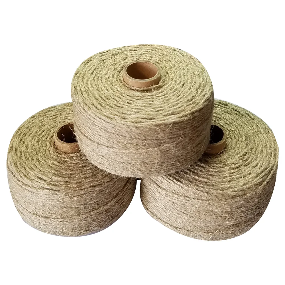 

100% Natural linen twine rope 3pcs/lot 100m/roll macrame cords for handmade packing DIY