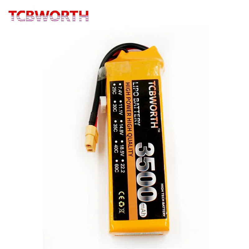 RC LiPo Battery 7.4V 3500mAh 25C 2S For RC Airplane Helicopter Drone Batteries LiPo 7.4V Rechargeable AKKU Free Shipping