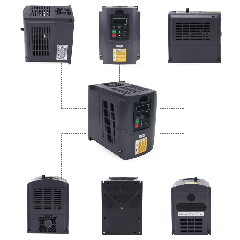 Imagem -02 - Kit de Eixo Refrigerado a ar Cnc 220 kw kw Ferramenta de Máquina Motor com Invômetro de v Braçadeira de 80 mm Mais 13 Peças Pinça Er20