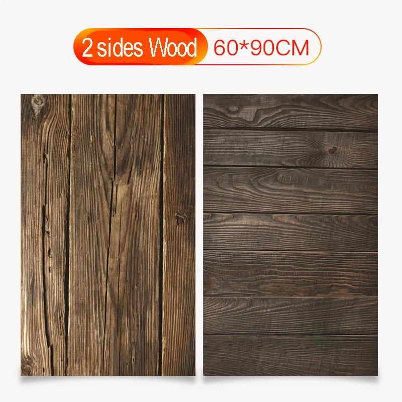 87x57cm Hot PVC Double Coat Photography Backgrounds Waterproof Premium Marble Wood Backdrops For Photo Food Jewelry Mini Items