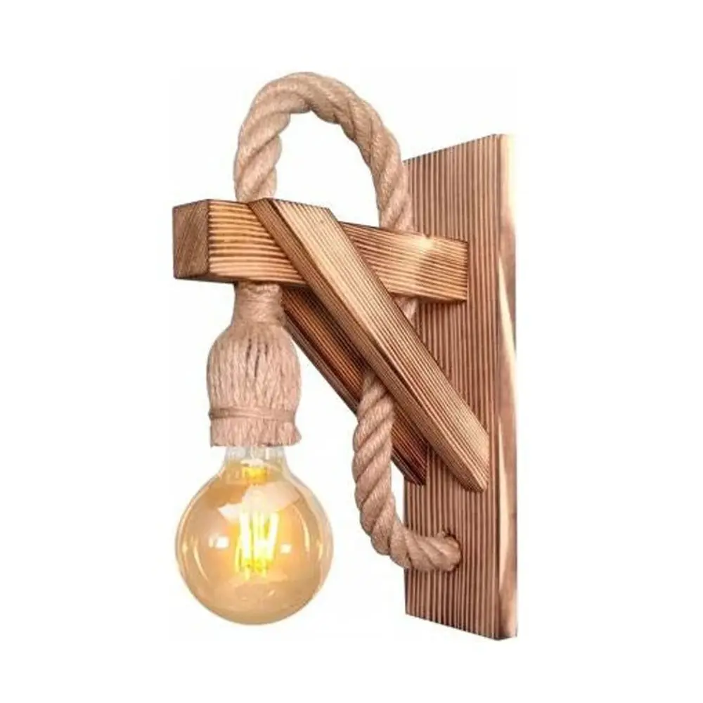 Wood Wall Sconce Lamp Lighting ceiling Chandelier Led lights pendant Modern kitchen living room nursery Balcony Garden Stylish