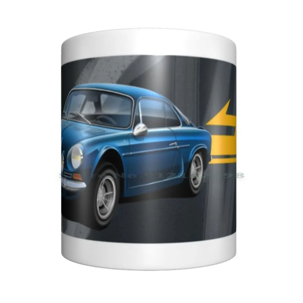 Alpine A110 klasik, Mug keramik pembungkus cangkir kopi teh susu Mobil Alpine klasik R Alpine A110 1960s Mobil