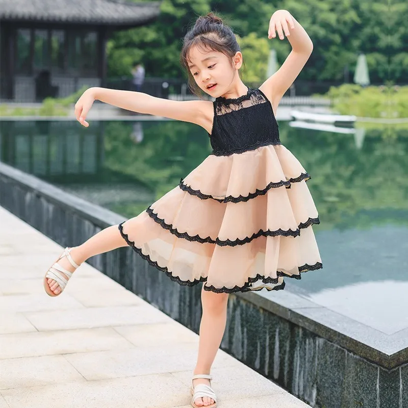 

Layered Teenage Girl Summer Dresses Size 12 8 10 Toddler Party Dress Girl Lace Tulle Patchwork Formal Clothes Age