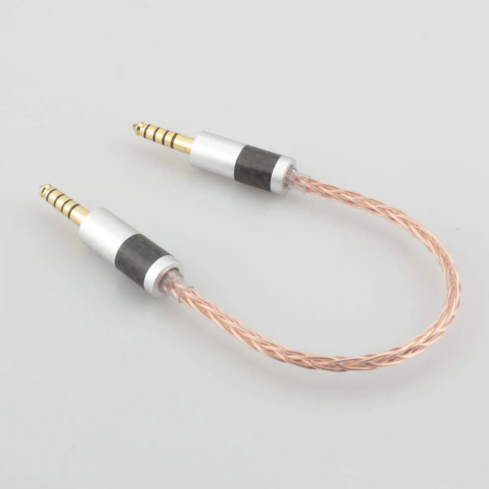 

New HIFI Single Copper 4.4mm Balanced Male to 4.4mm Balanced Male Audio Adapter Cable 4.4 Male to Male Adapter