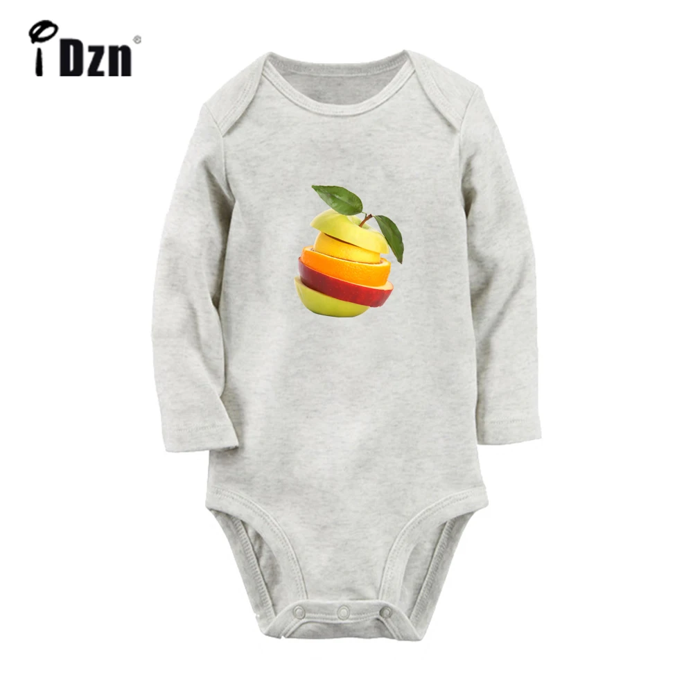 Spring Autumn Baby Boys Rompers Baby Girls Bodysuit Newborn Cute Fruit Apple Orange Long Sleeves Jumpsuit Soft Cotton Clothes