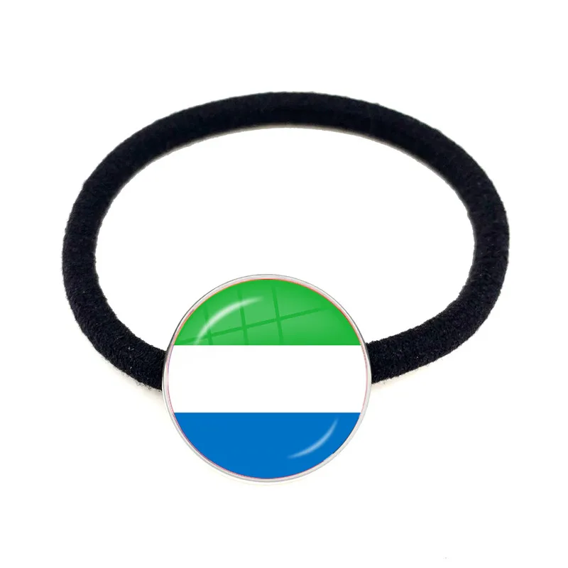 Trinidad,Sierra leone,Jamaica,Guyana,Ghana,UK,Libya,Estonia,India National Flag Elastic Hair Bands Accessories Jewelry For Wonen