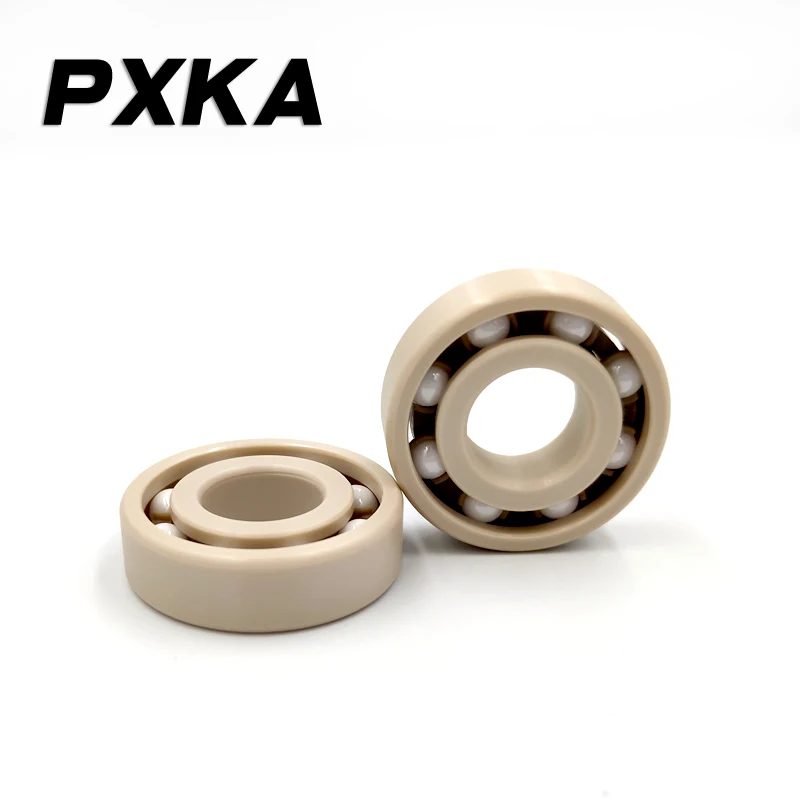 PEEK miniature plastic bearings are corrosion resistant 603 604 605 606 607 608 609 high temperature resistant